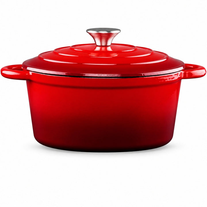 Gjutjärnsgryta 3,8 L - röd