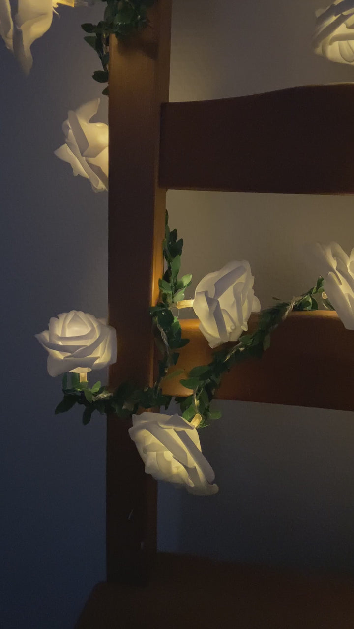 Conzept - Solar ljusslinga med rosor 20 st.