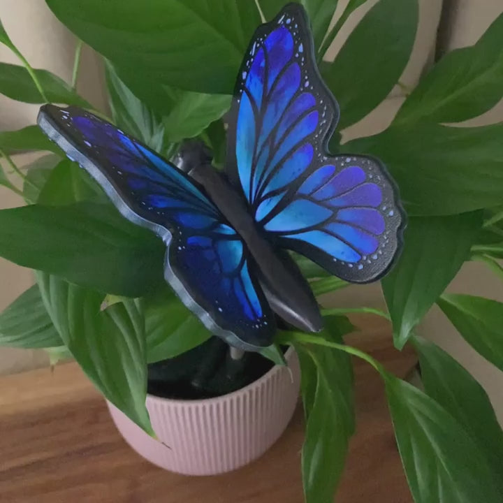 Conzept - Solar fjäril på spett 1 st. - blå 11x77 cm