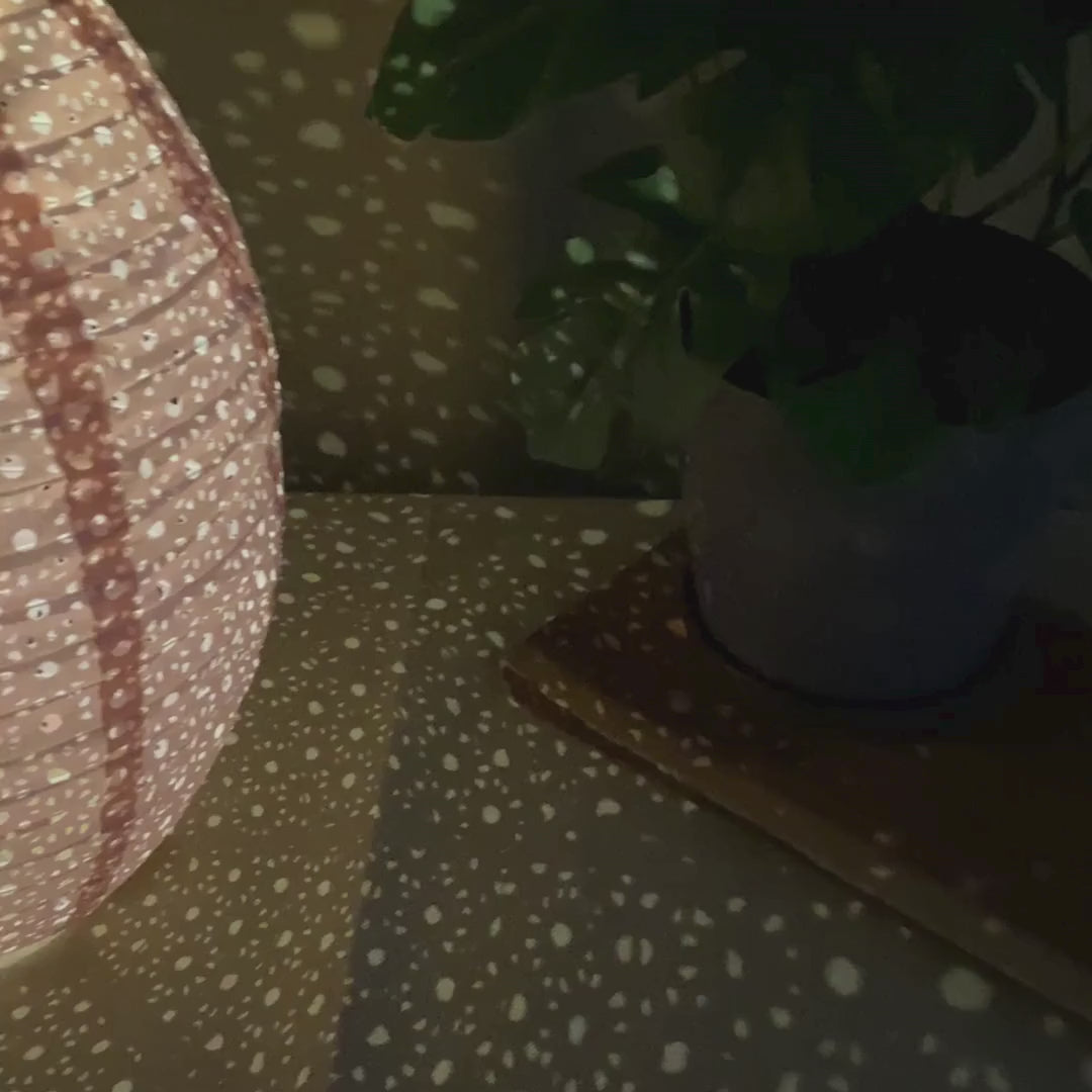 Solcellslykta Ø22x32 cm rosa