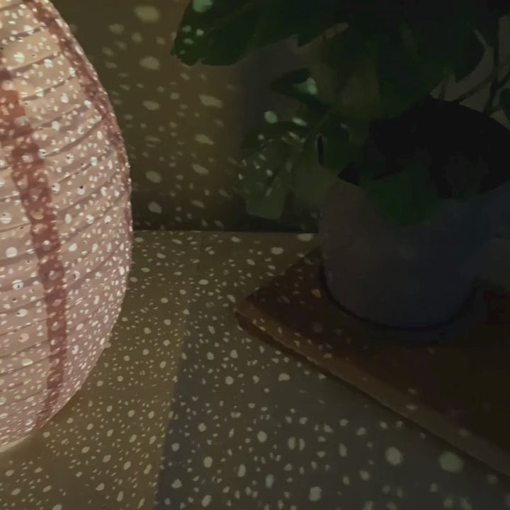 Solcellslykta Ø22x32 cm rosa