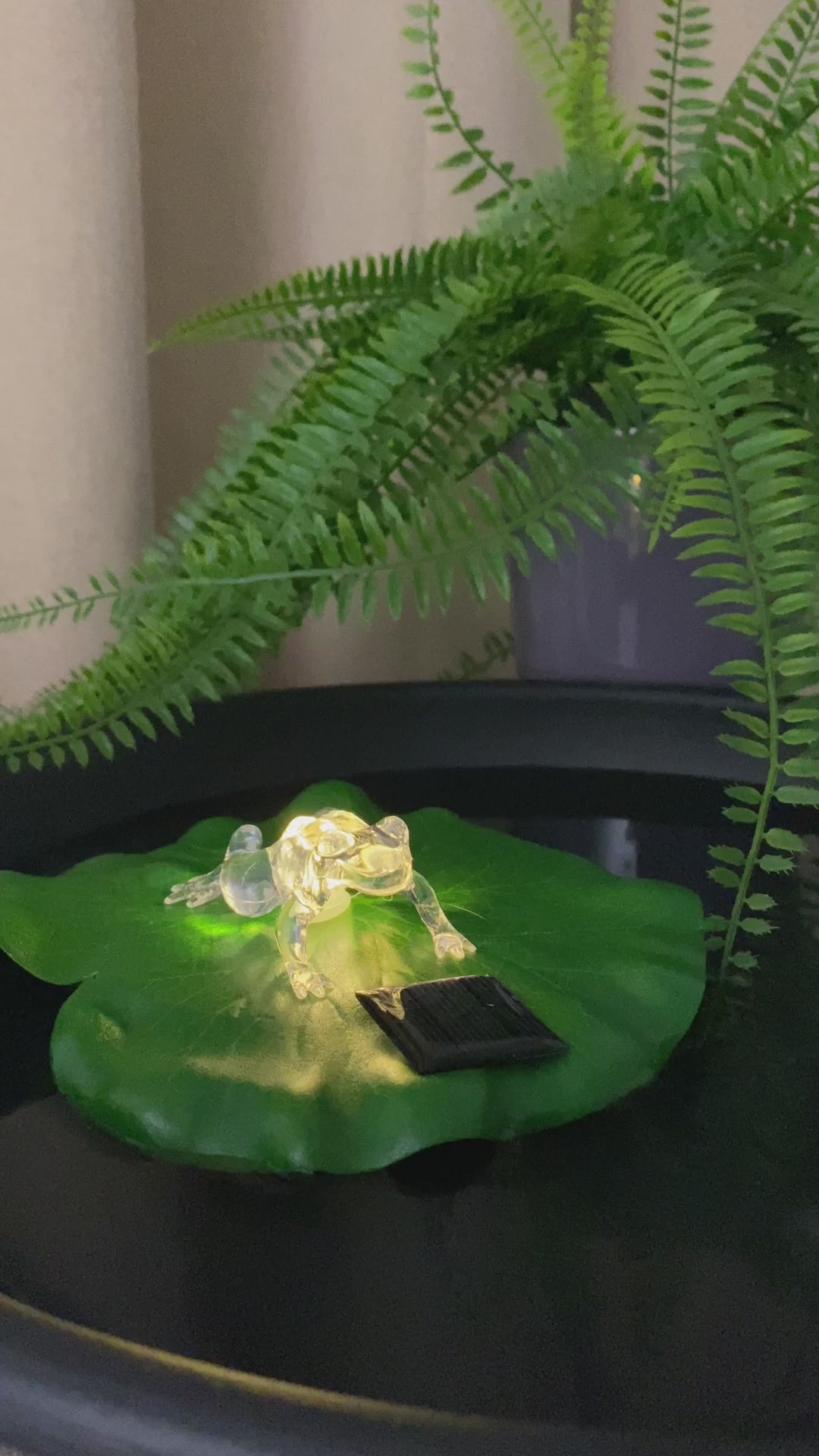 Solar lotusblad med frön Ø17 cm