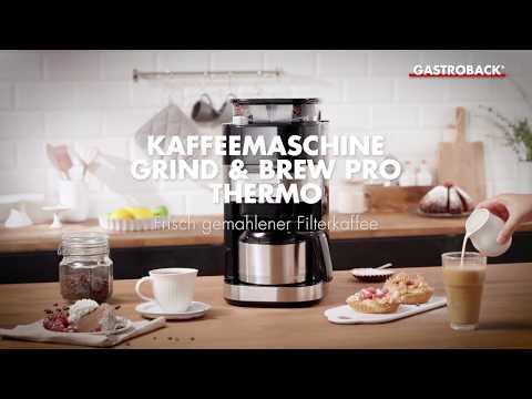 Gastroback - Kaffemaskin Grinder &amp; Brew Pro Termo