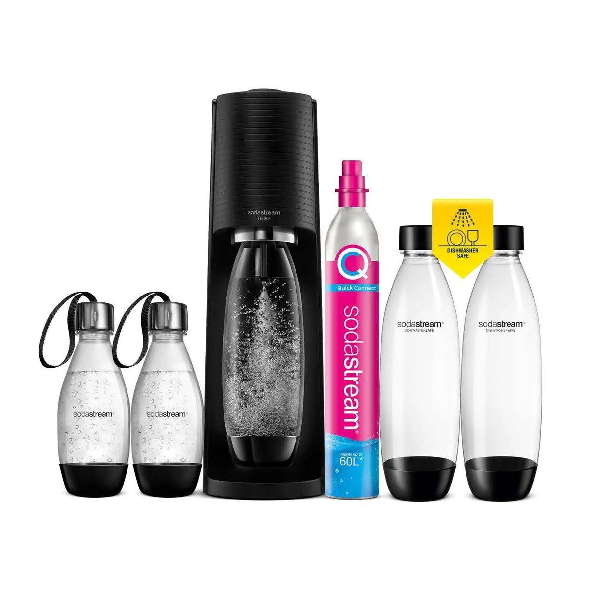 Sodastream - Kolsyremaskin med flaskor och patron