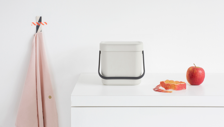 Brabantia - Black &amp; Go Avfallskärl - 6 l - ljusgrå