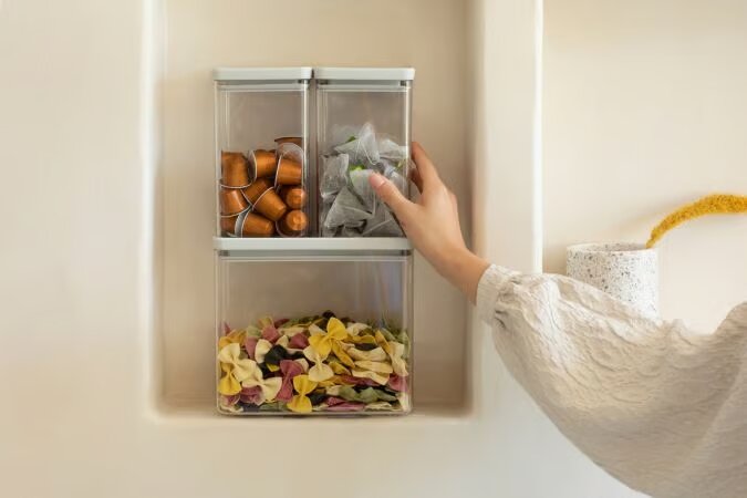 Brabantia - Smakfullt förvaringsset stapelbar 3 delar 2x1,6+1x3,5L