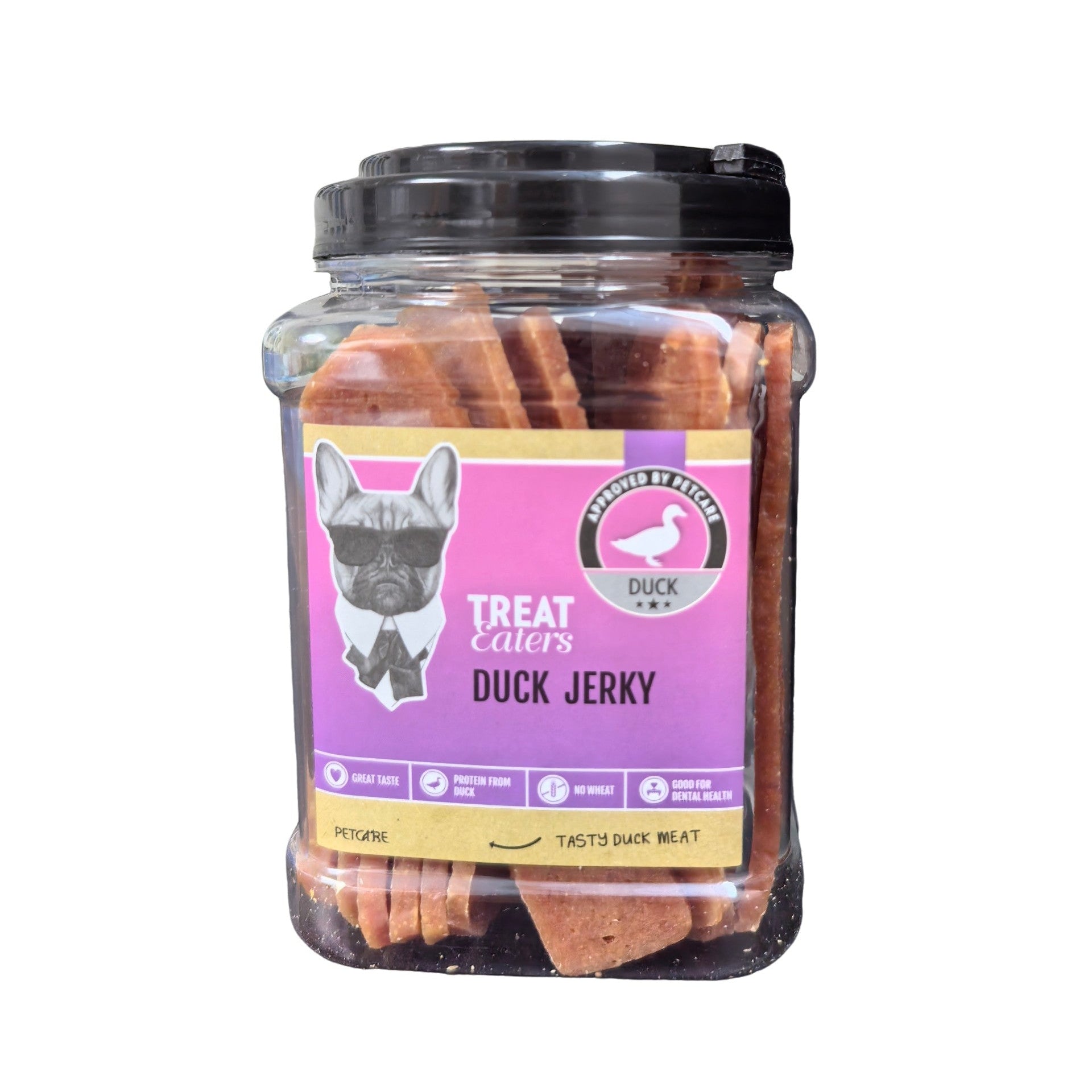 Godisätare - Anka Jerky 400 g Burk