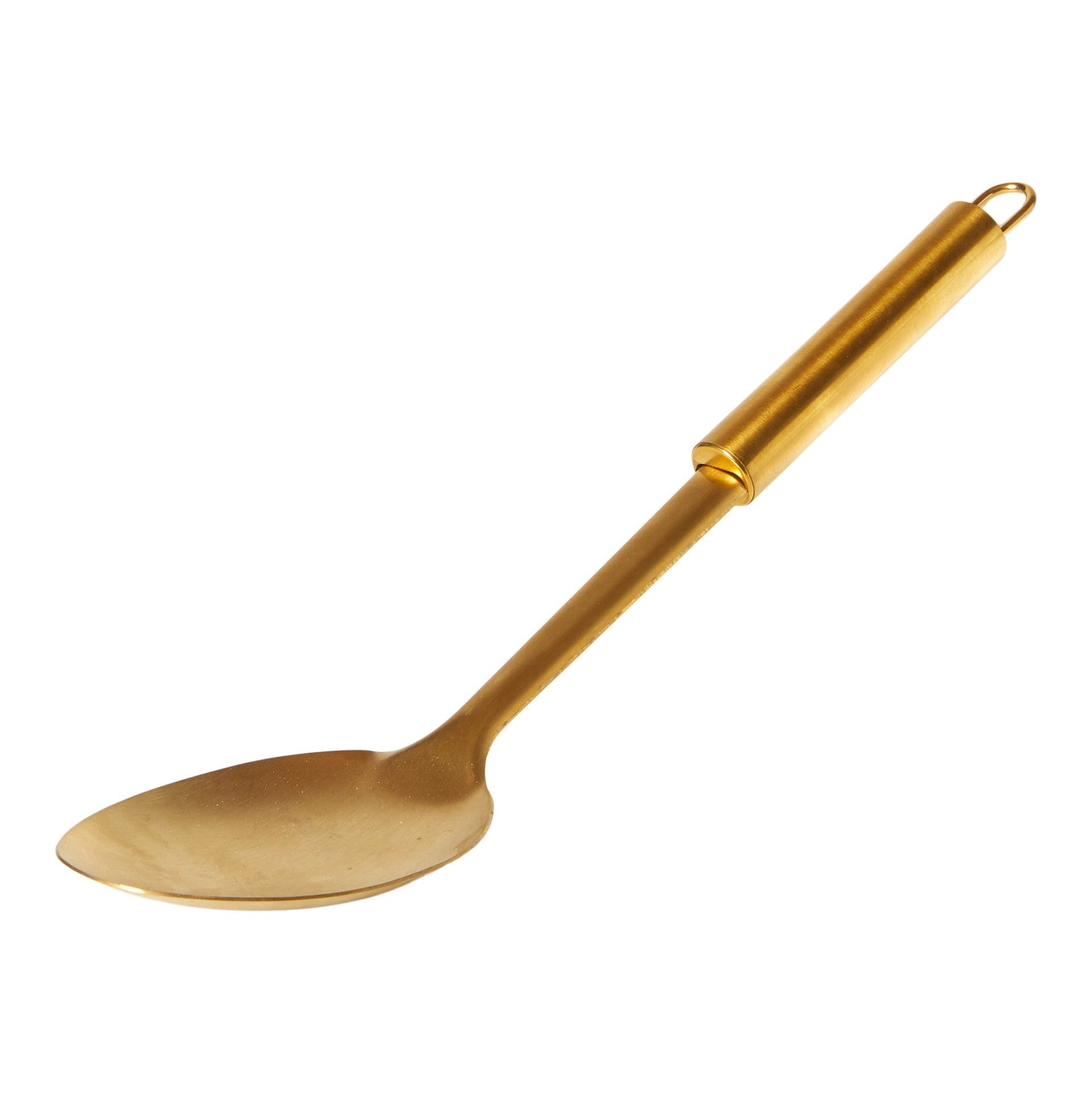 Slev - guldfärgad 31,8 cm rostfritt stål