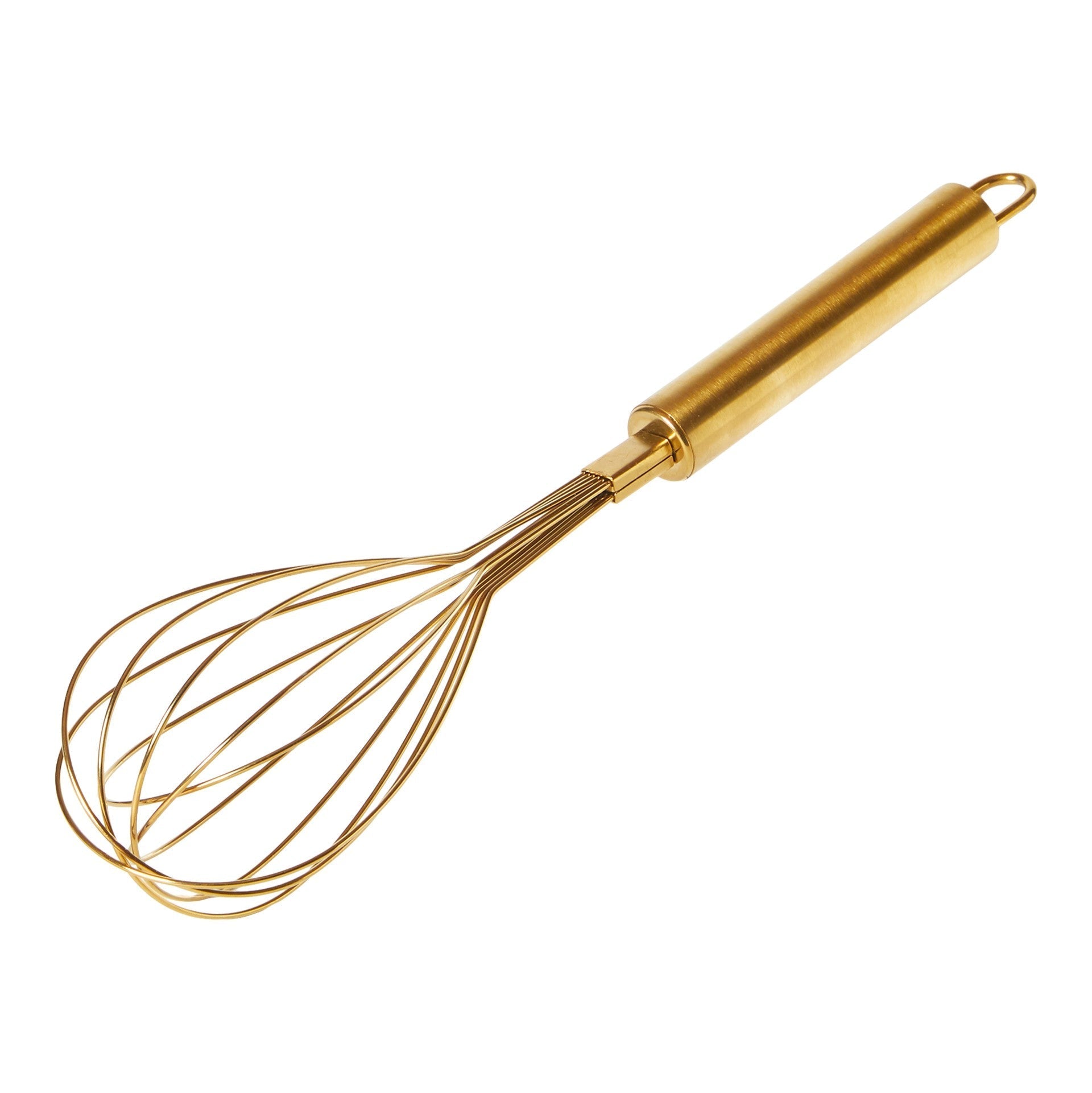Visp - guldfärgad 31 cm rostfritt stål