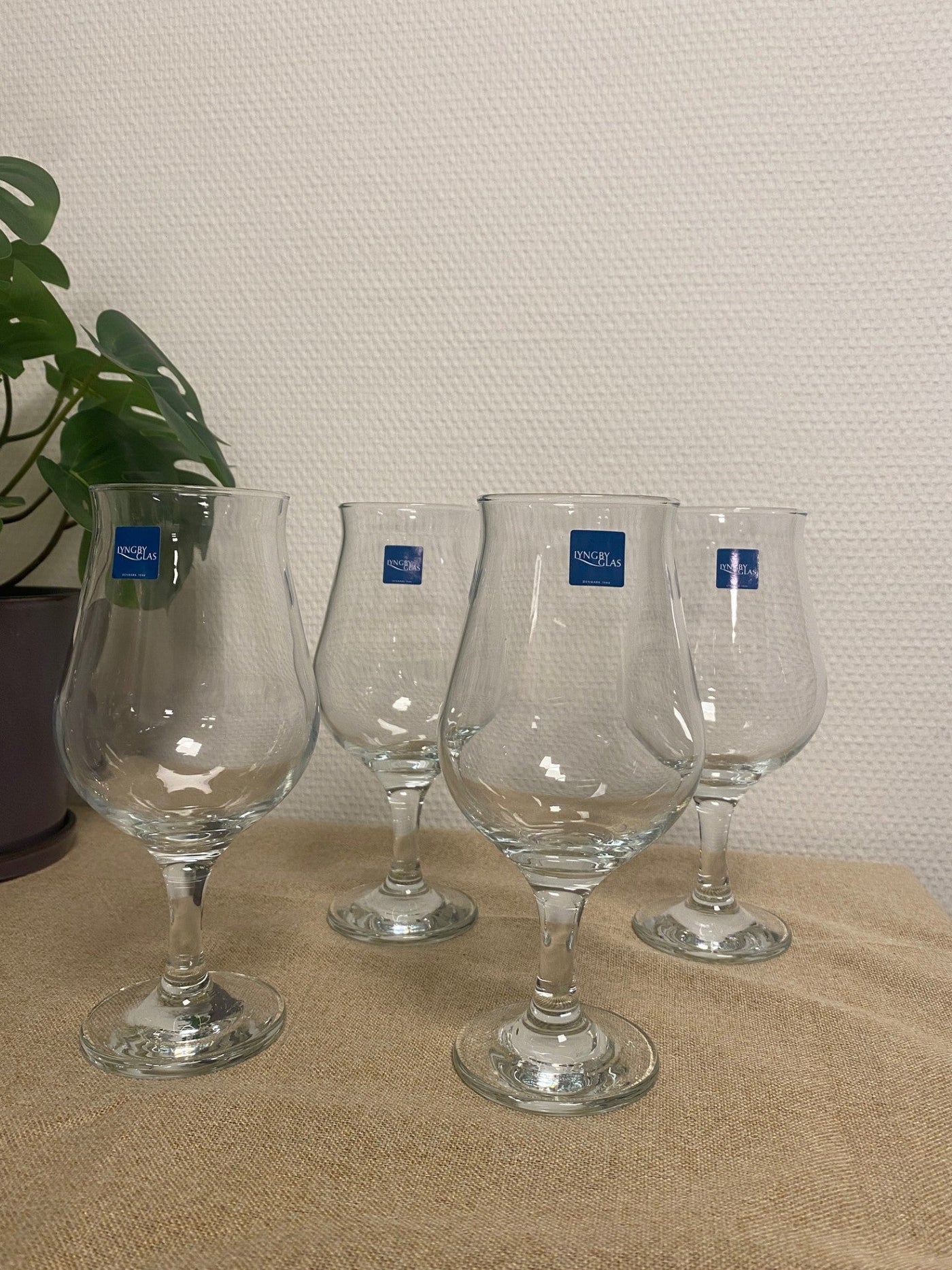 Lyngby Glas - Juvel Ölglas 40,5 cl 4 st.