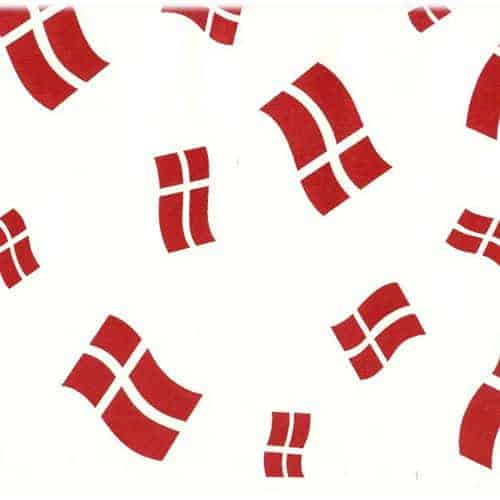 Dannebrogsvaxduk - 140cm - 20m per rulle