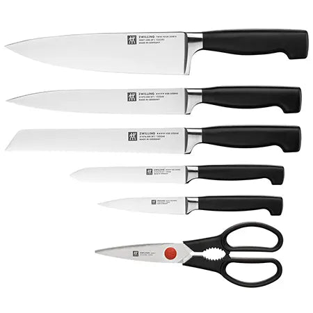Zwilling - Four Stars knivblock, 7- m knivslipare